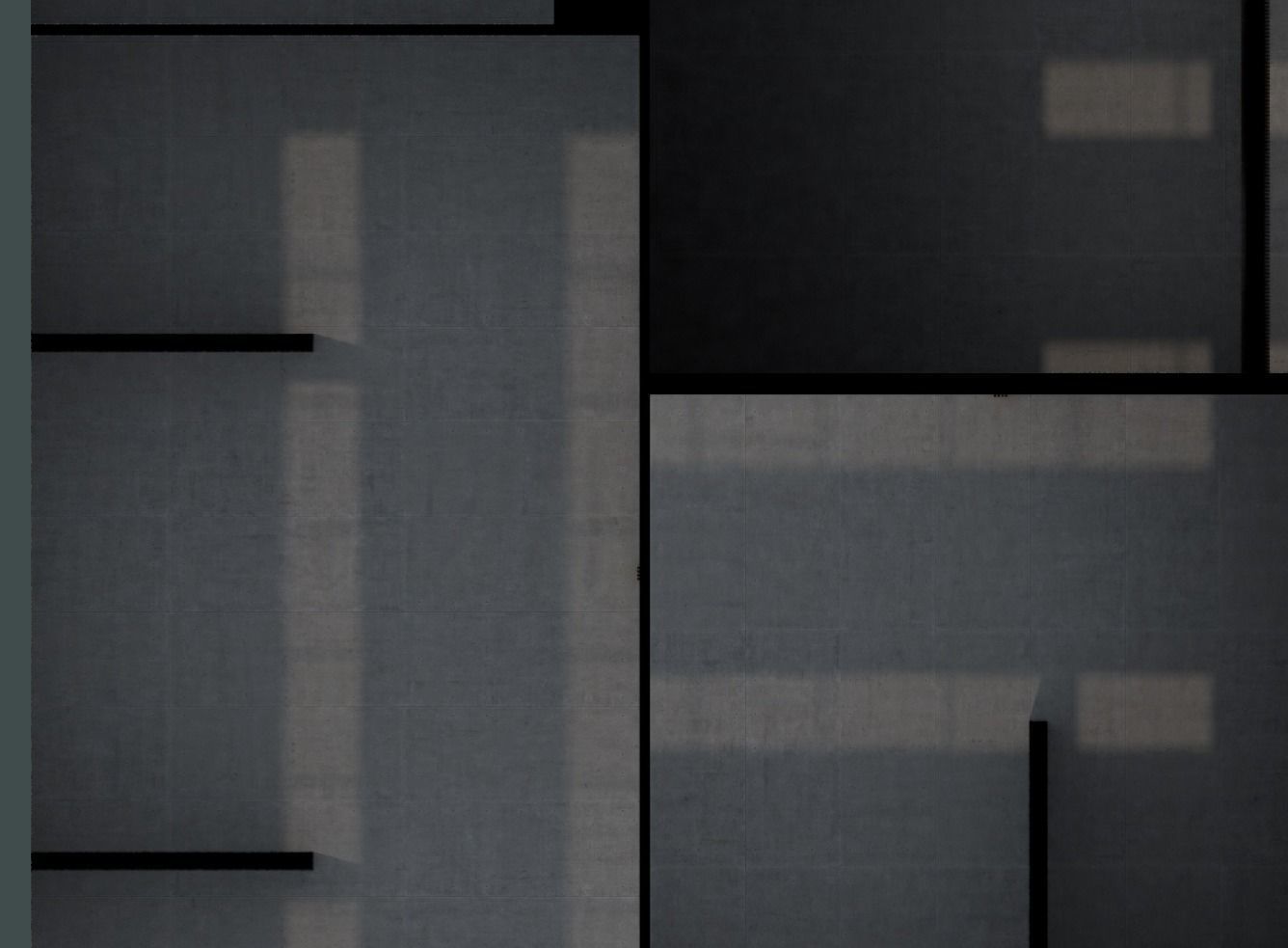 Black and White VR Gallery for Product Showcase 4K Low-poly 3D model_2