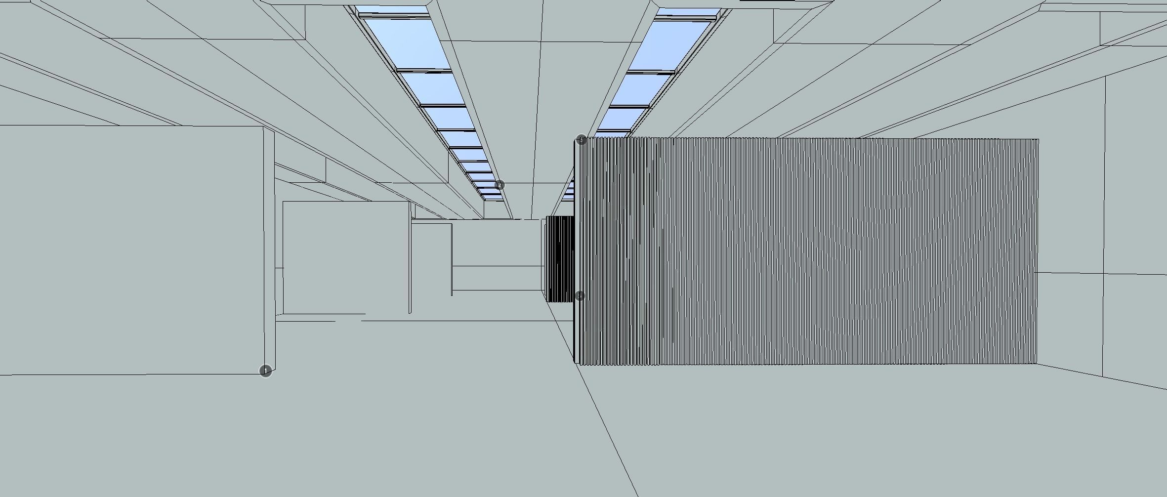 Black and White VR Gallery for Product Showcase 4K Low-poly 3D model_1