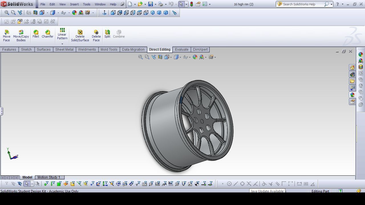 high performance 16 rimtyre Free 3D model_2