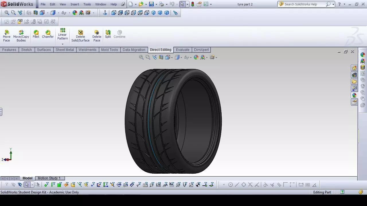 high performance 16 rimtyre Free 3D model_0