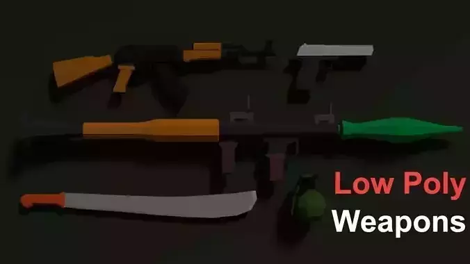 Low Poly Weapons Pack