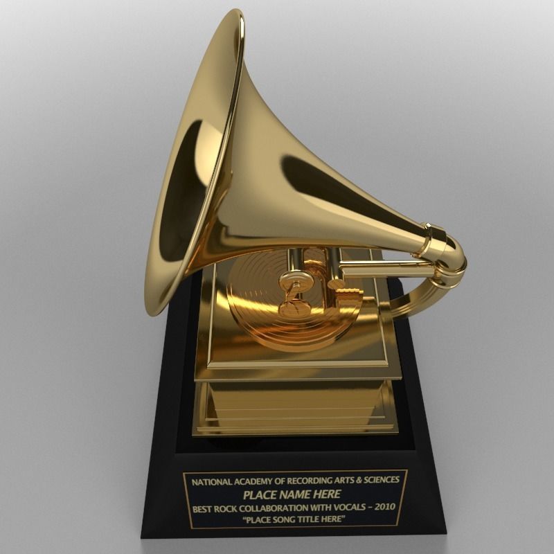 Grammy Award 3D model_6