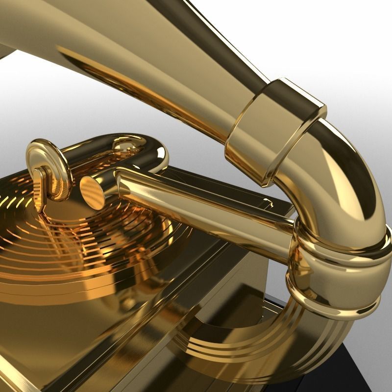Grammy Award 3D model_2