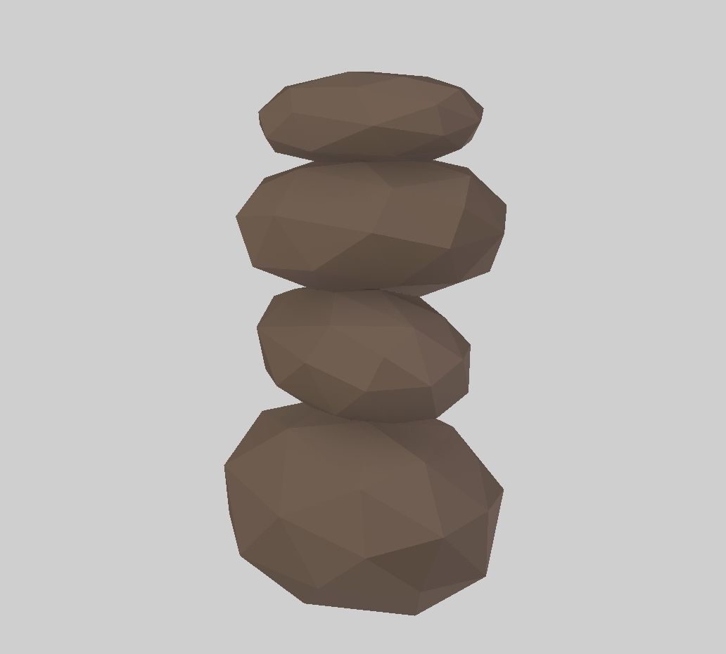 LOW POLY Rock Collection polygonal Low-poly 3D model_17