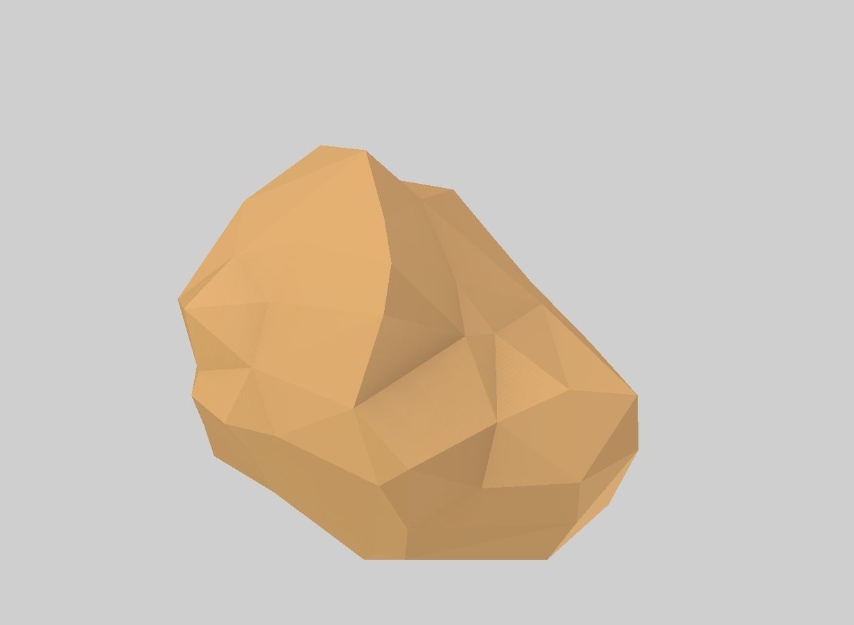 LOW POLY Rock Collection polygonal Low-poly 3D model_10