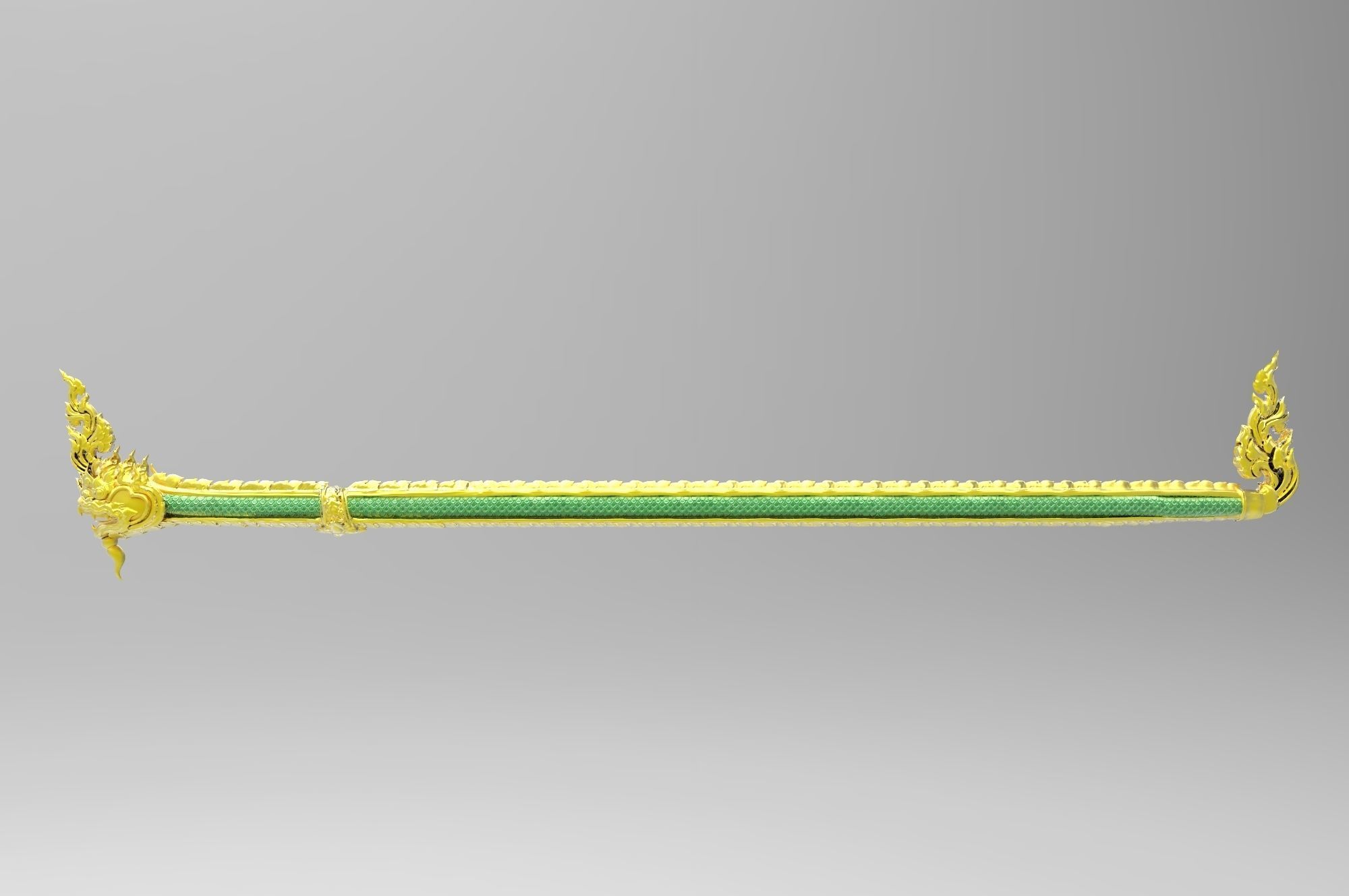 Thai Naga Low Poly Rigged Low-poly 3D model_2