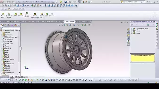 studded racing tyre and 17 steel rim