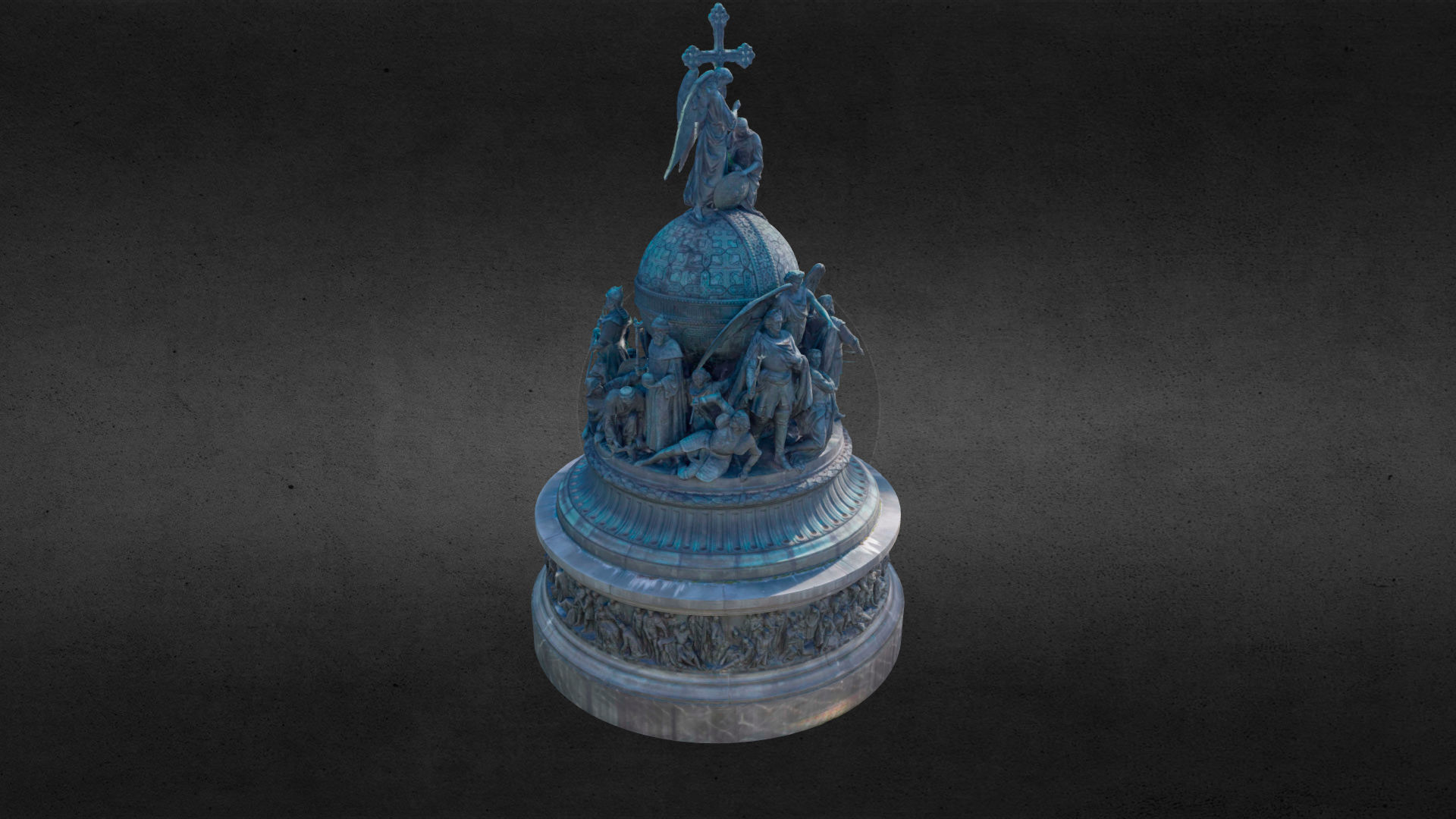 The Millennium of Russia Monument 3D model_10