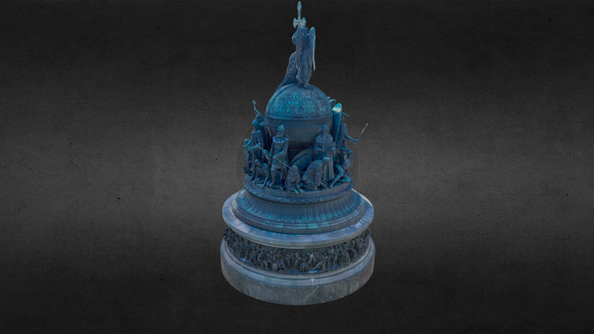 The Millennium of Russia Monument 3D model_8