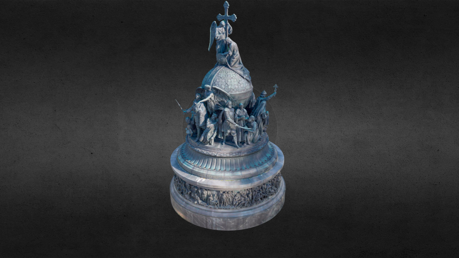 The Millennium of Russia Monument 3D model_11