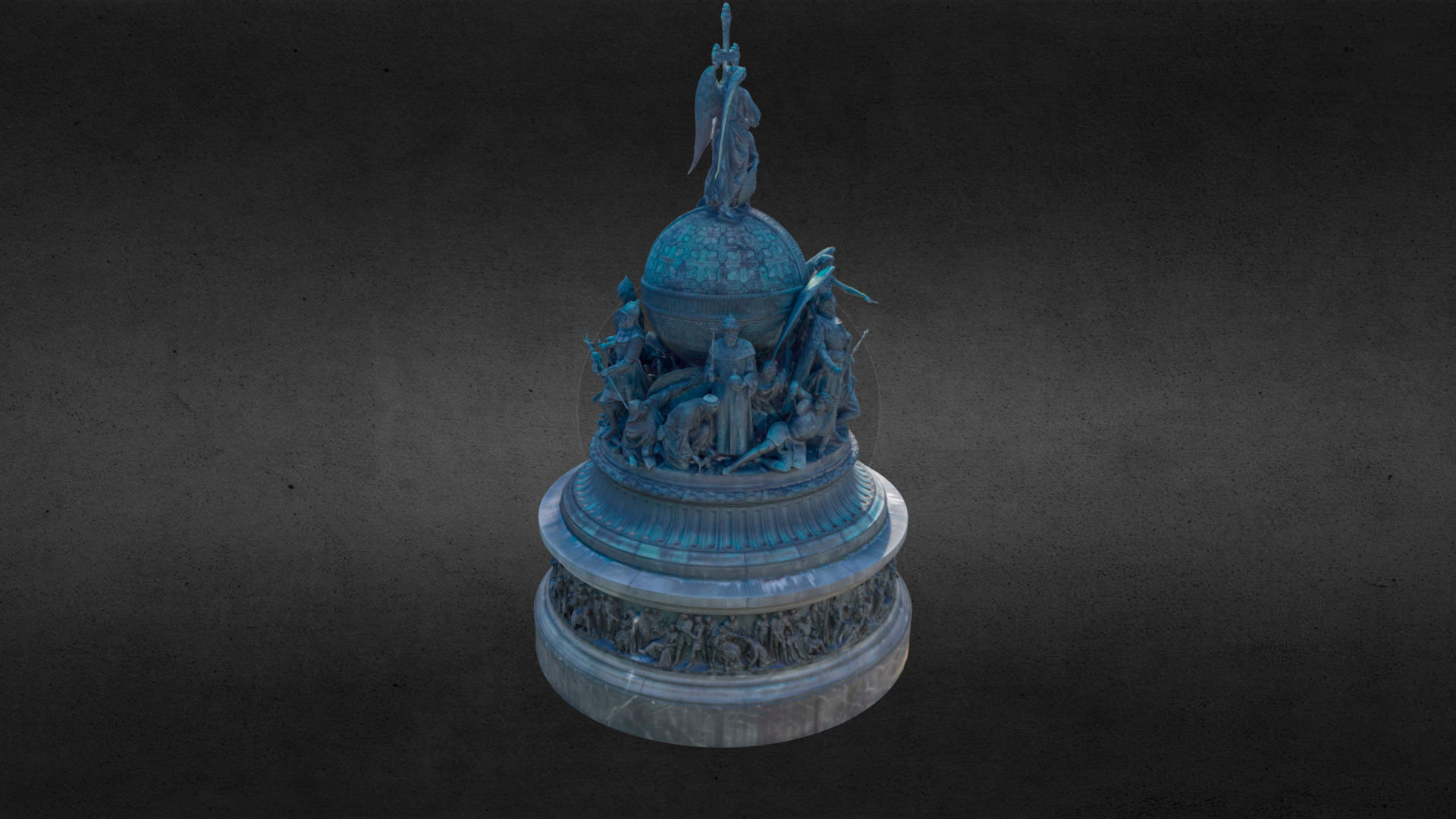 The Millennium of Russia Monument 3D model_9