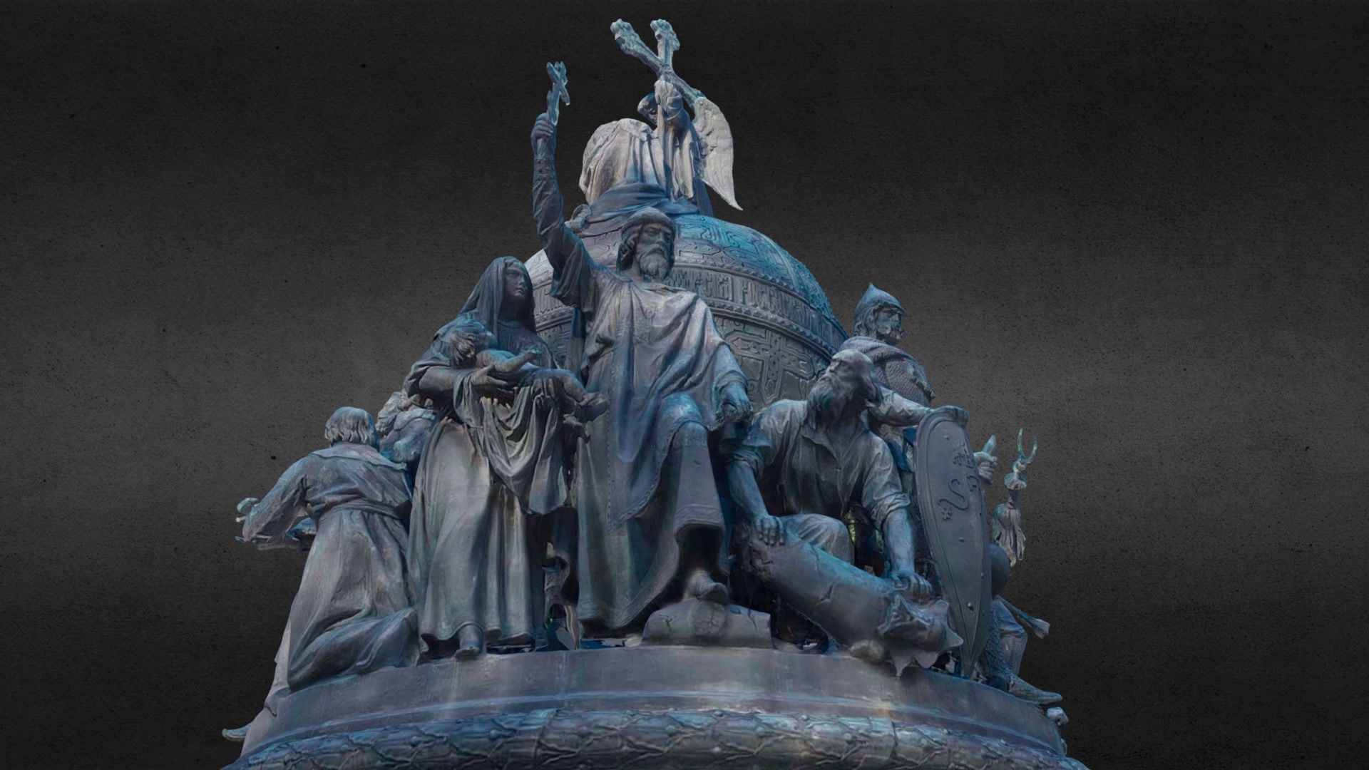 The Millennium of Russia Monument 3D model_33