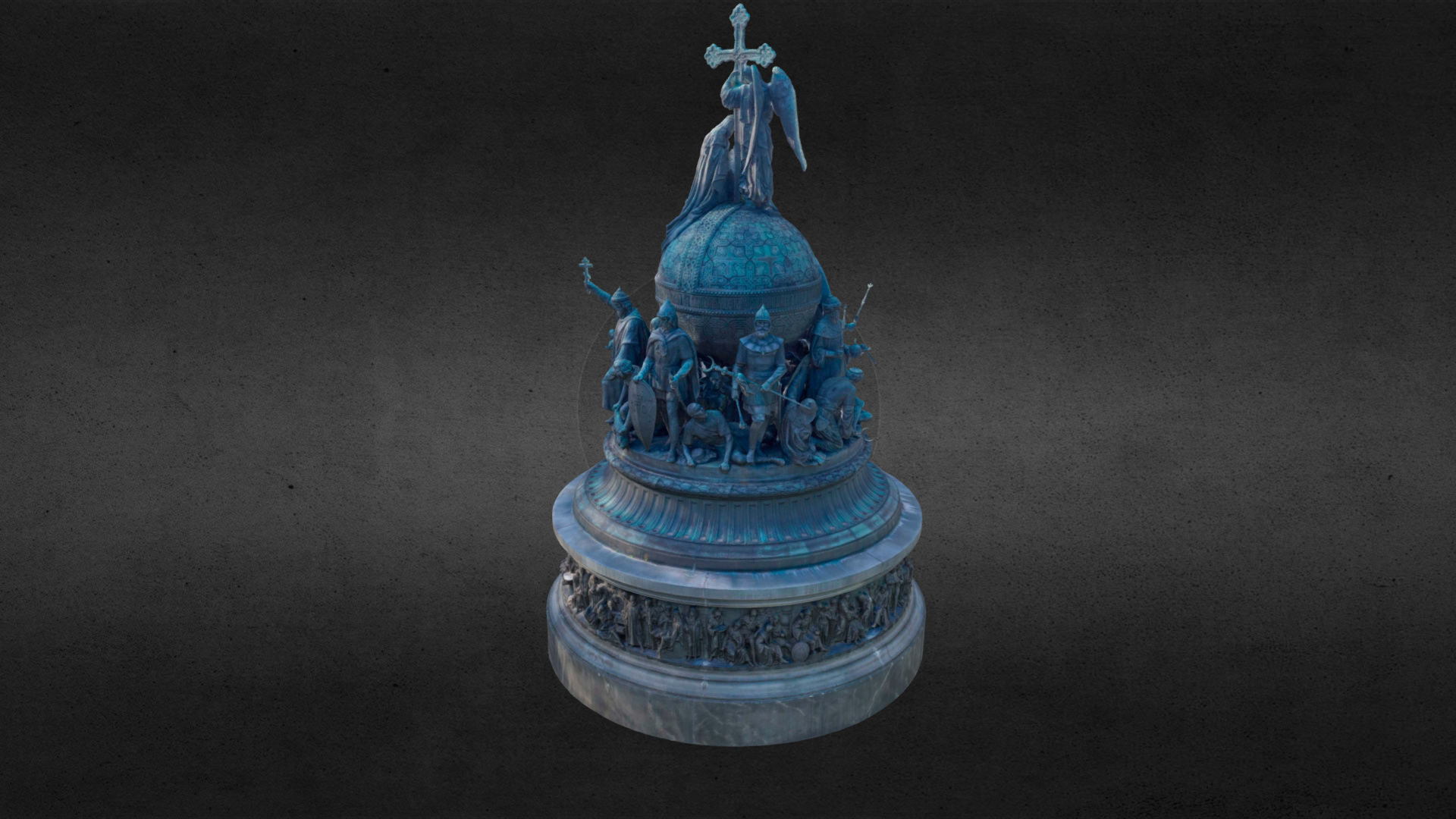 The Millennium of Russia Monument 3D model_7