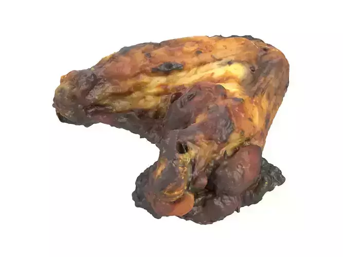Photorealistic Grilled Chicken Wing 3D Scan 3D model