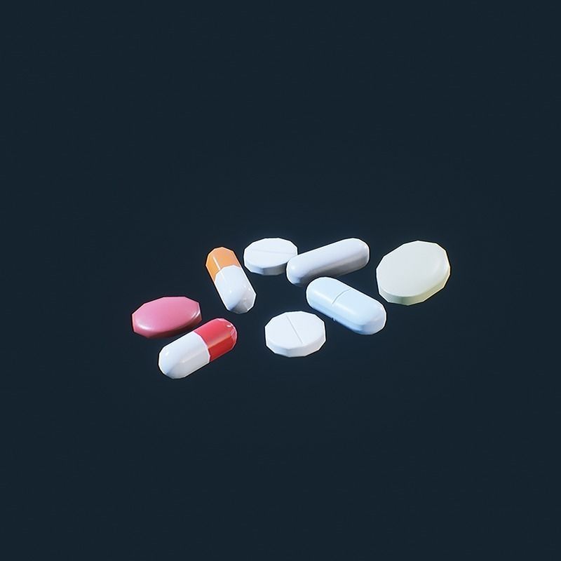 Scavenger Loot - Health Pack  Low-poly 3D model_7