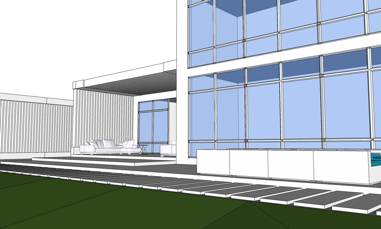 Modern Building-H1 3D model_9