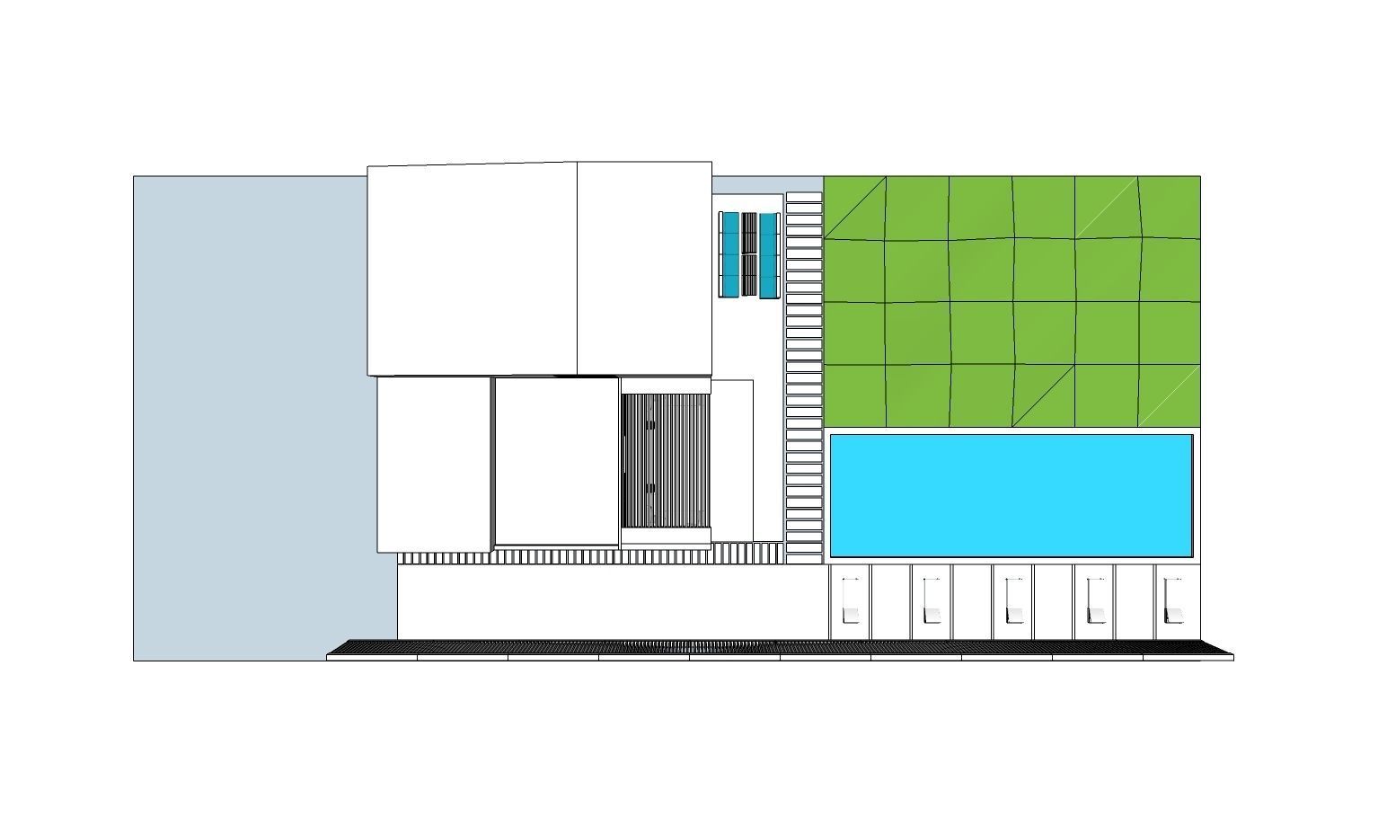 Modern Building-H1 3D model_4