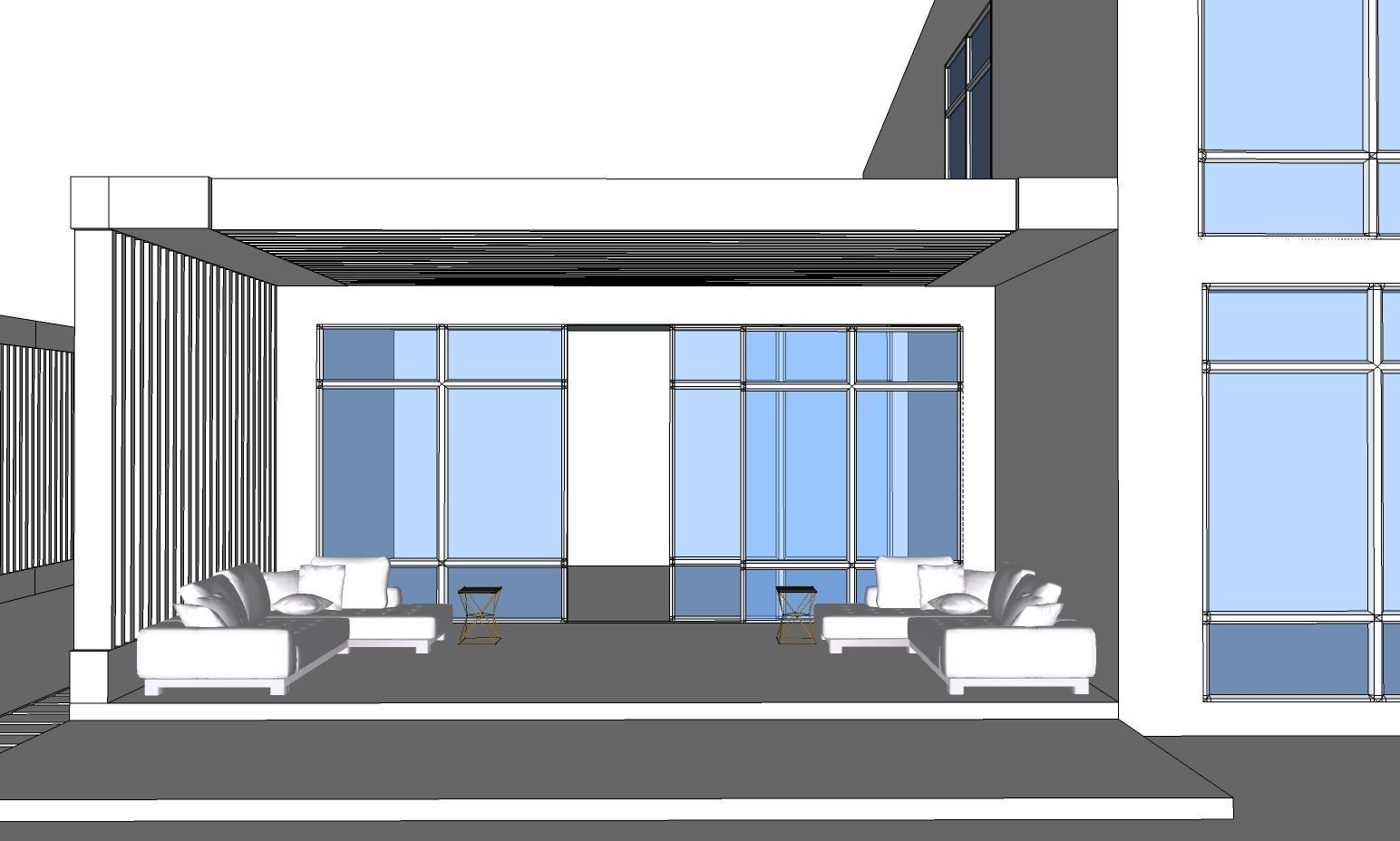 Modern Building-H1 3D model_8