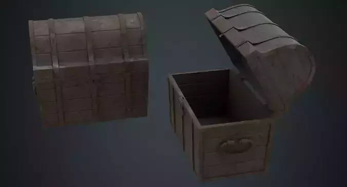 Wooden Chest 1C