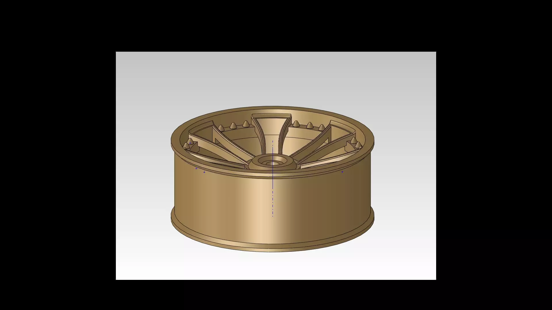 rim 1 gold wheel Free 3D model