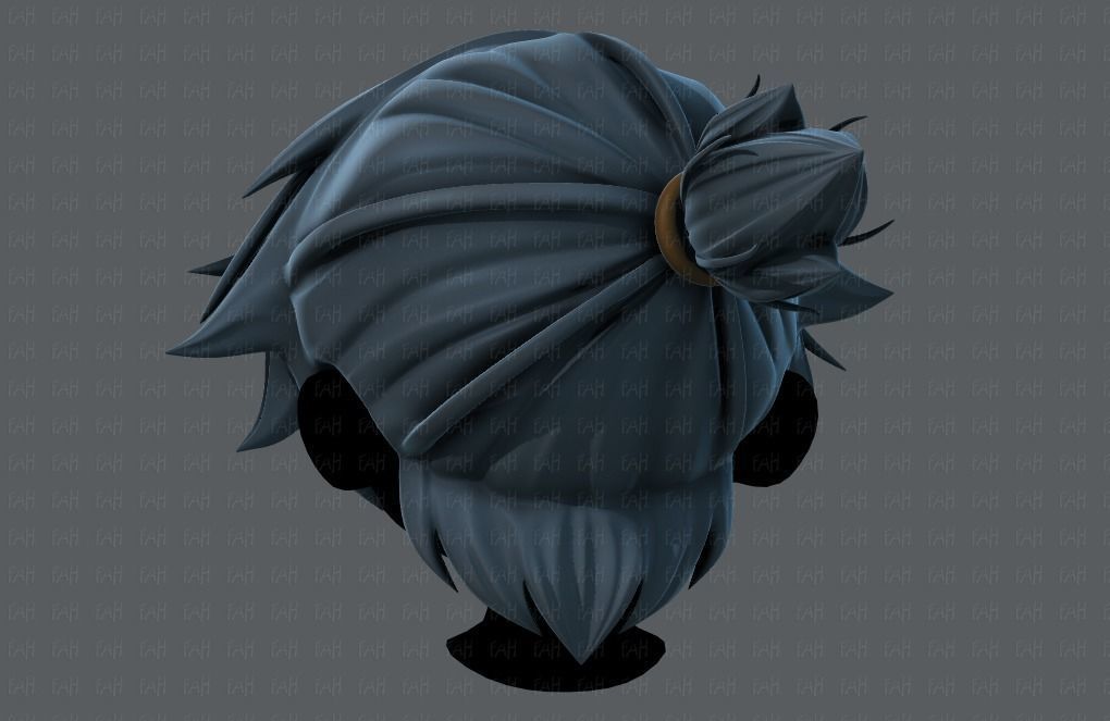 3D Hair style for boy V26 Low-poly 3D model_5
