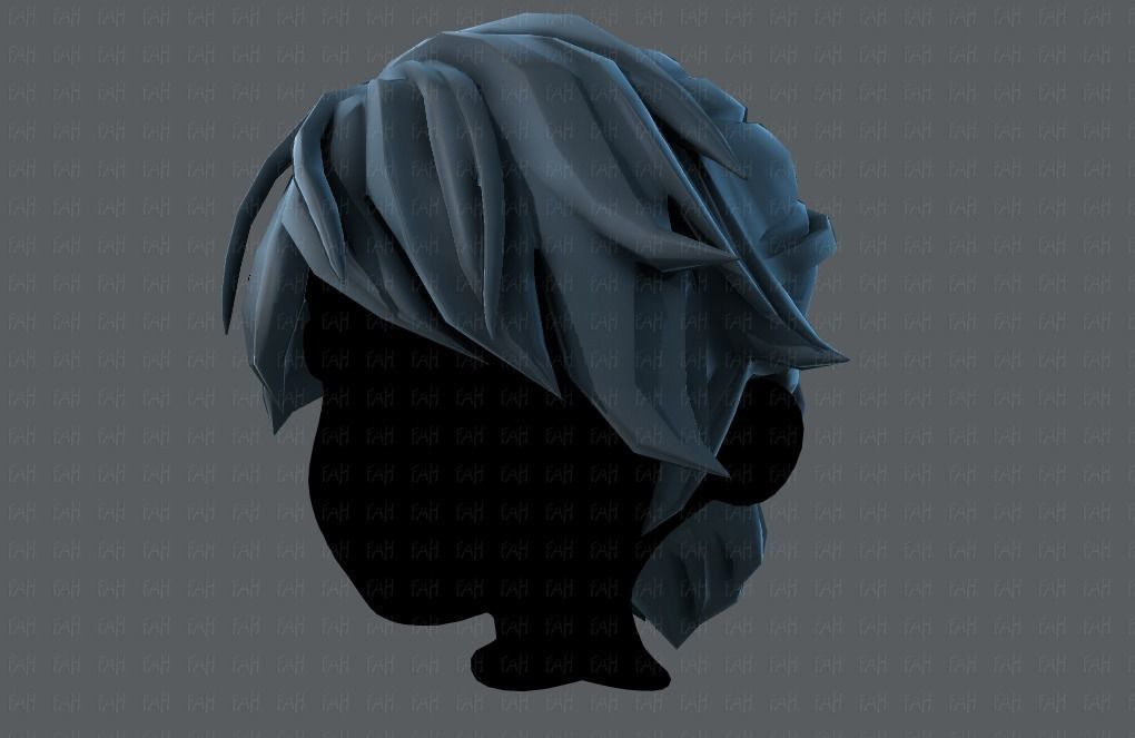 3D Hair style for boy V26 Low-poly 3D model_24