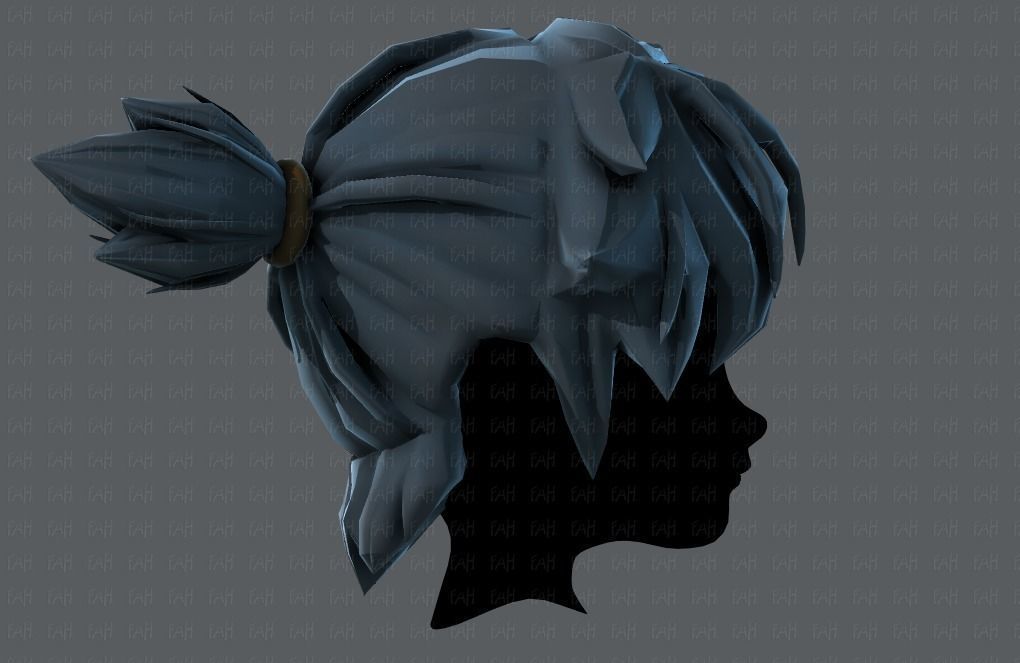 3D Hair style for boy V26 Low-poly 3D model_19