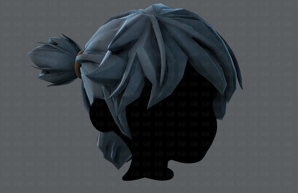 3D Hair style for boy V26 Low-poly 3D model_18