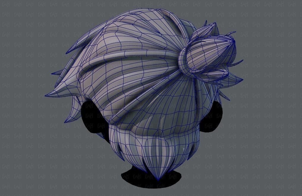 3D Hair style for boy V26 Low-poly 3D model_13