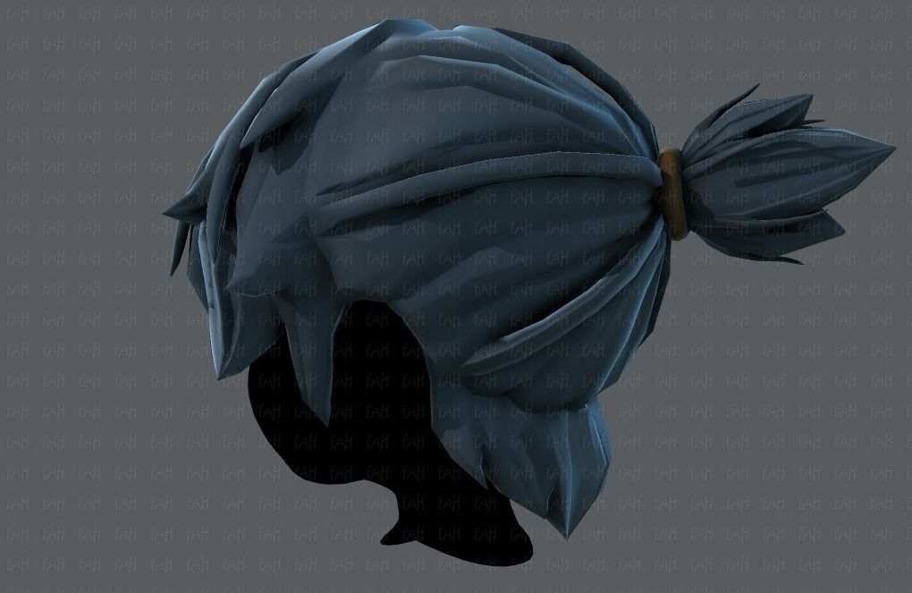 3D Hair style for boy V26 Low-poly 3D model_22
