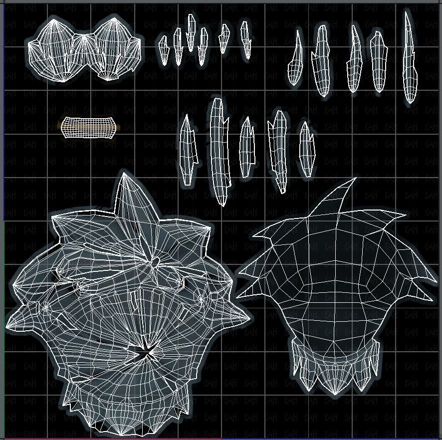 3D Hair style for boy V26 Low-poly 3D model_45