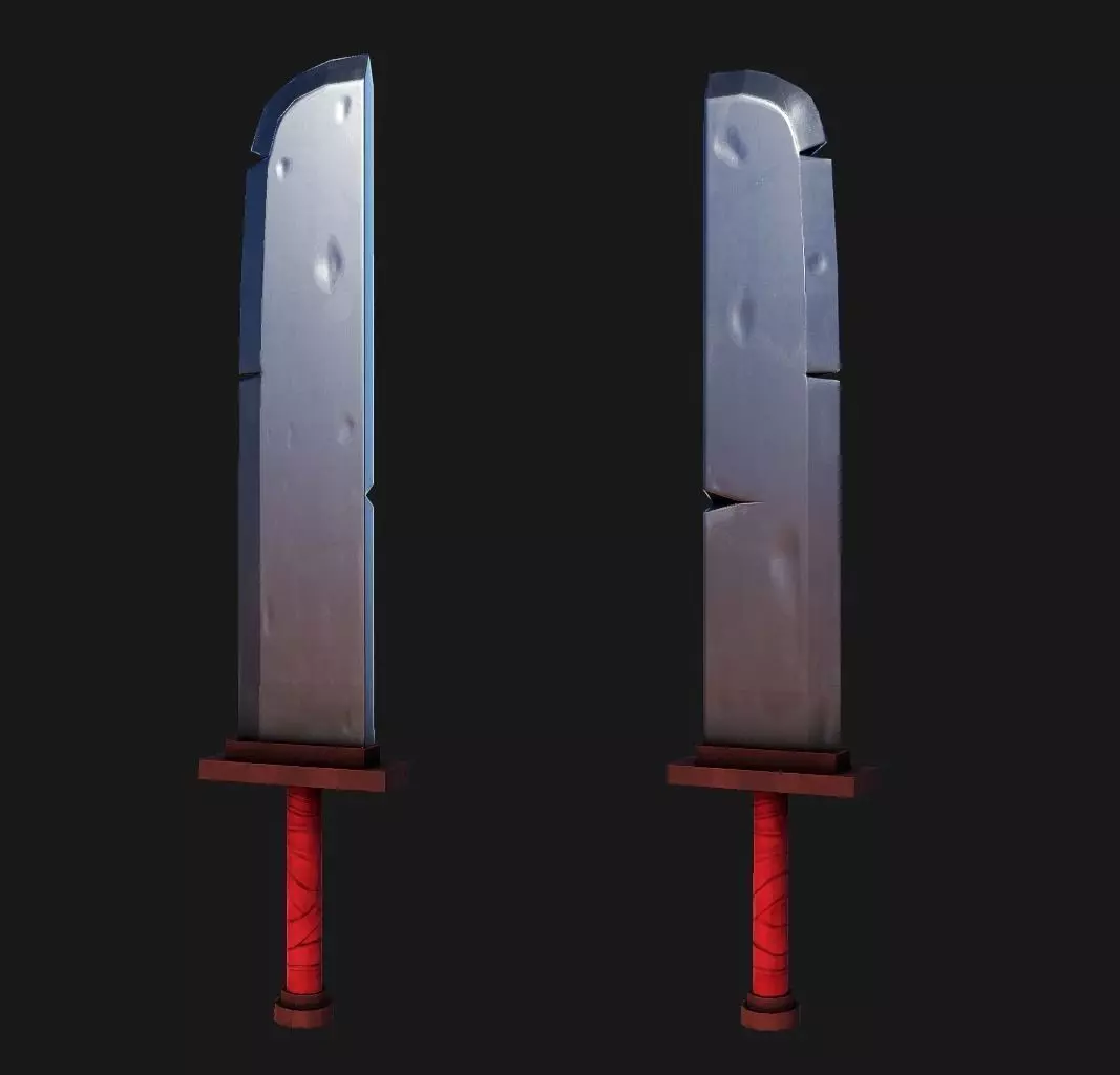 Stylised Sword Free low-poly 3D model