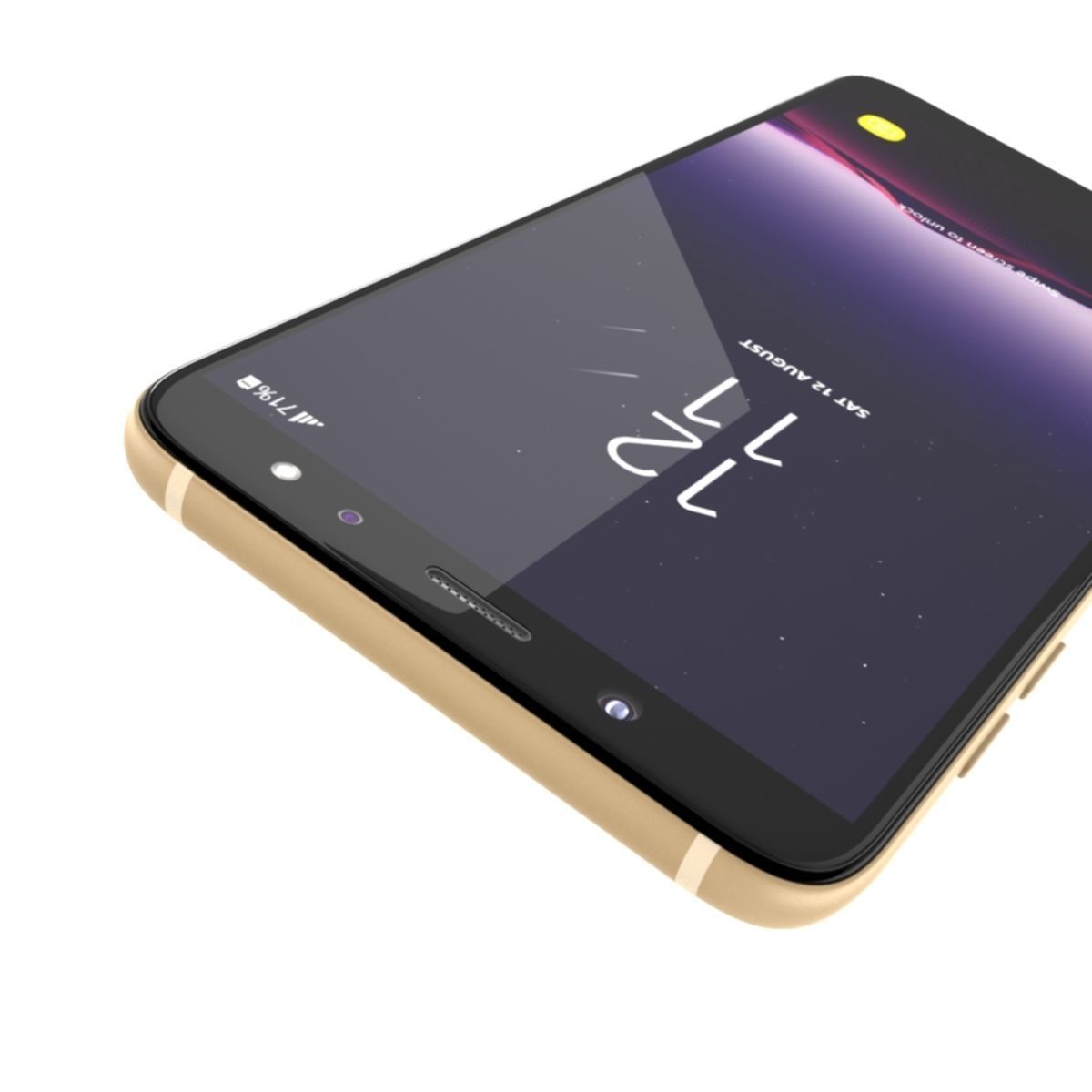 Samsung Galaxy A6 2018  Gold 3D model_6