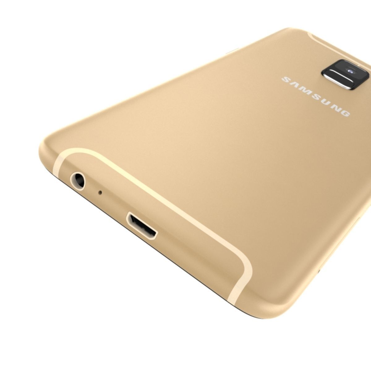 Samsung Galaxy A6 2018  Gold 3D model_8
