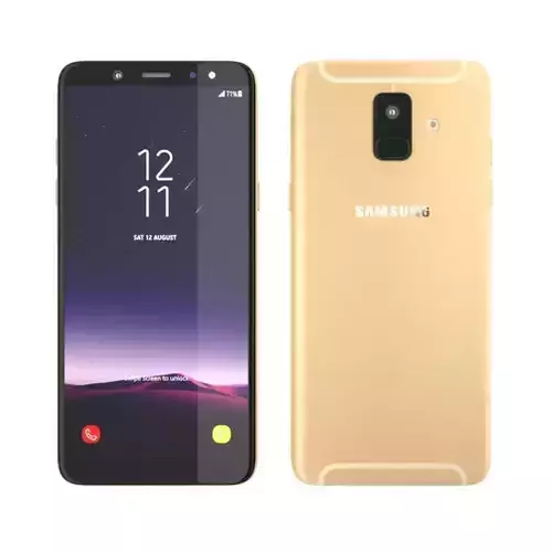 Samsung Galaxy A6 2018  Gold 3D model