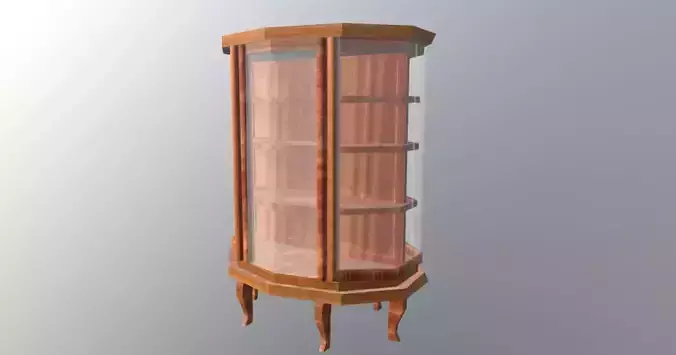 Vintage Wooden Display Case