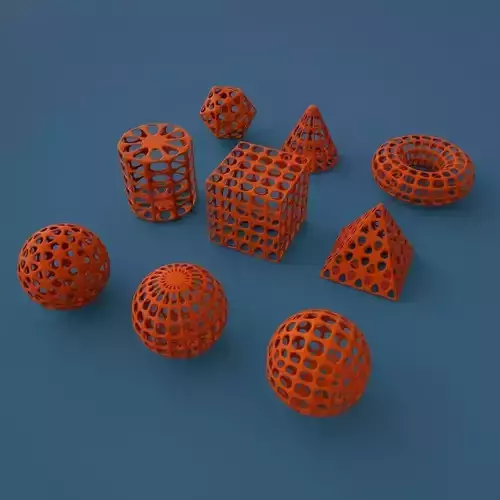 Standard geometric primitives 3D print model
