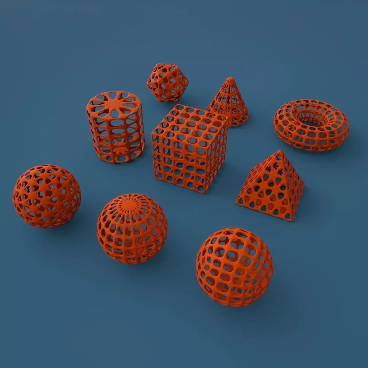 Standard geometric primitives 3D print model_0