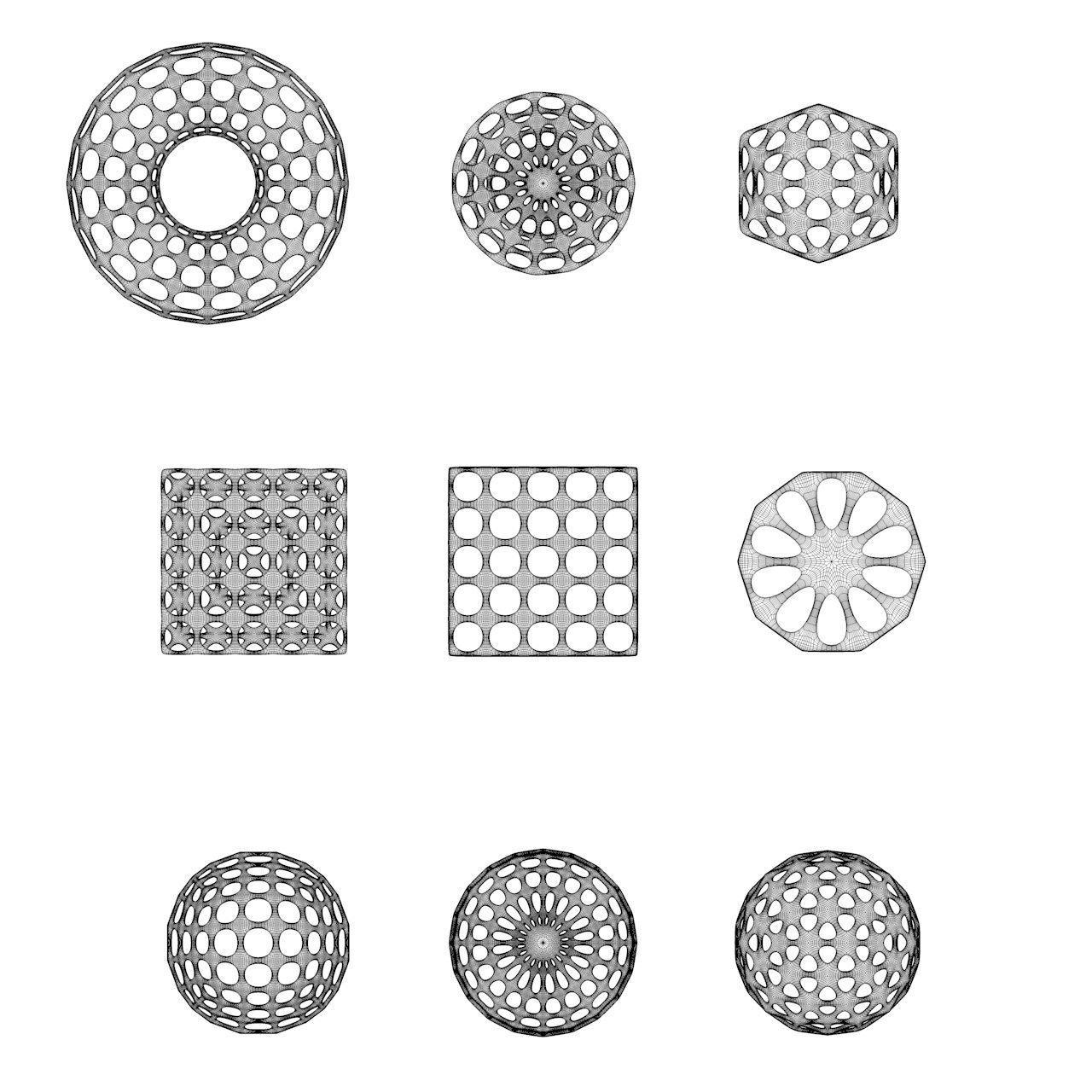 Standard geometric primitives 3D print model_4
