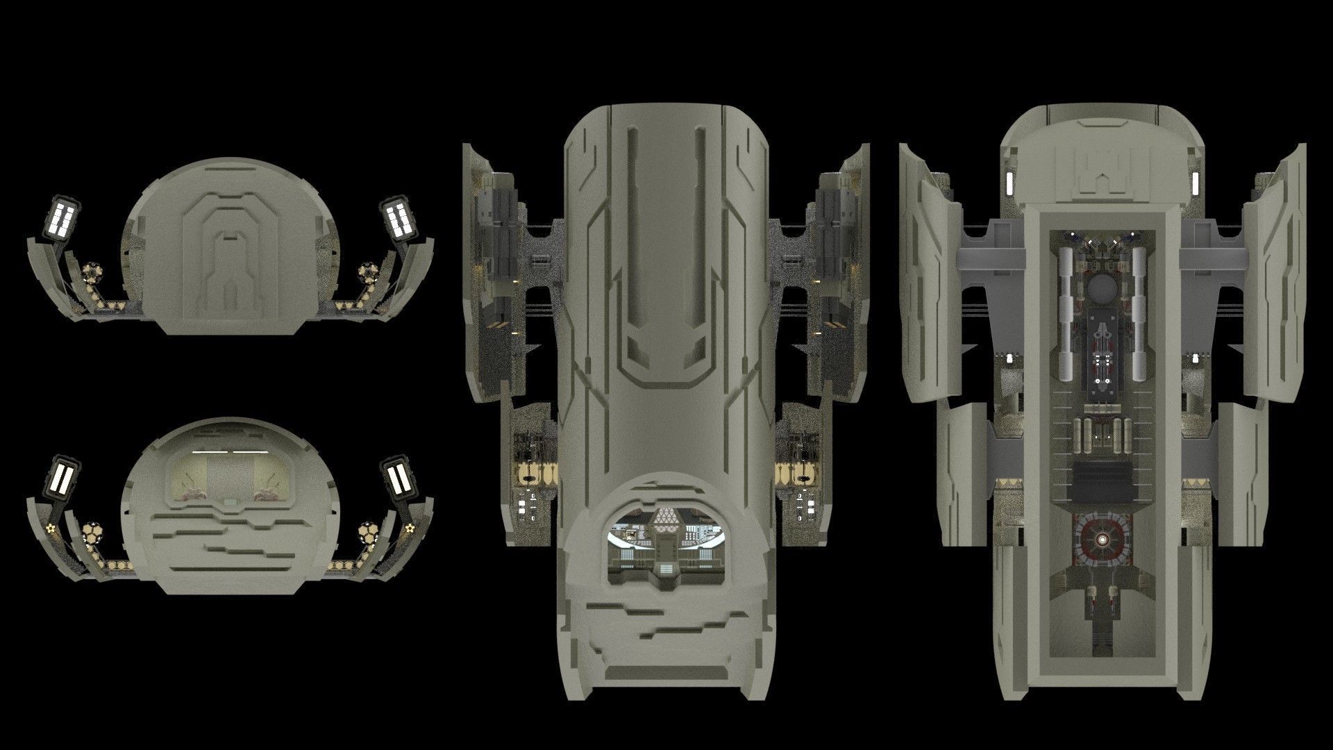 StarGate Atlantis Puddle Jumper 3D model_9
