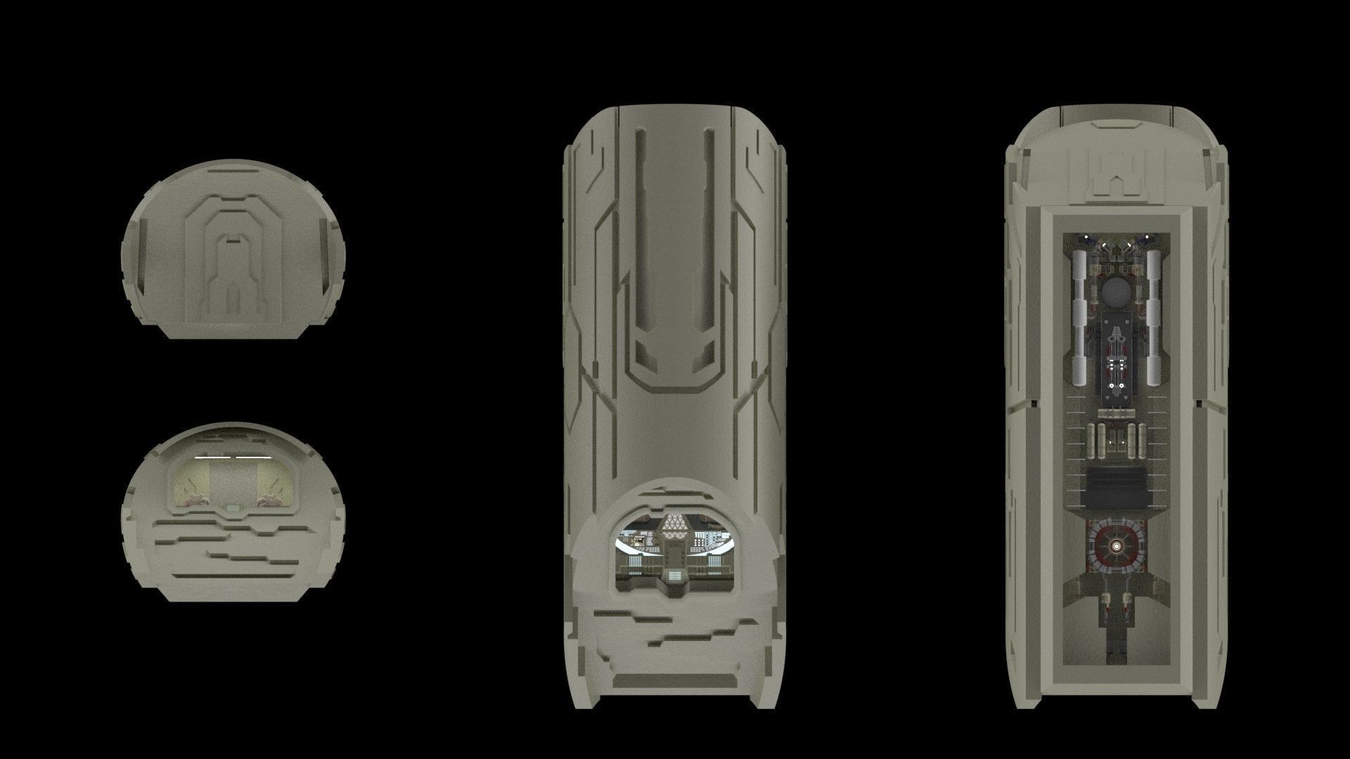StarGate Atlantis Puddle Jumper 3D model_10