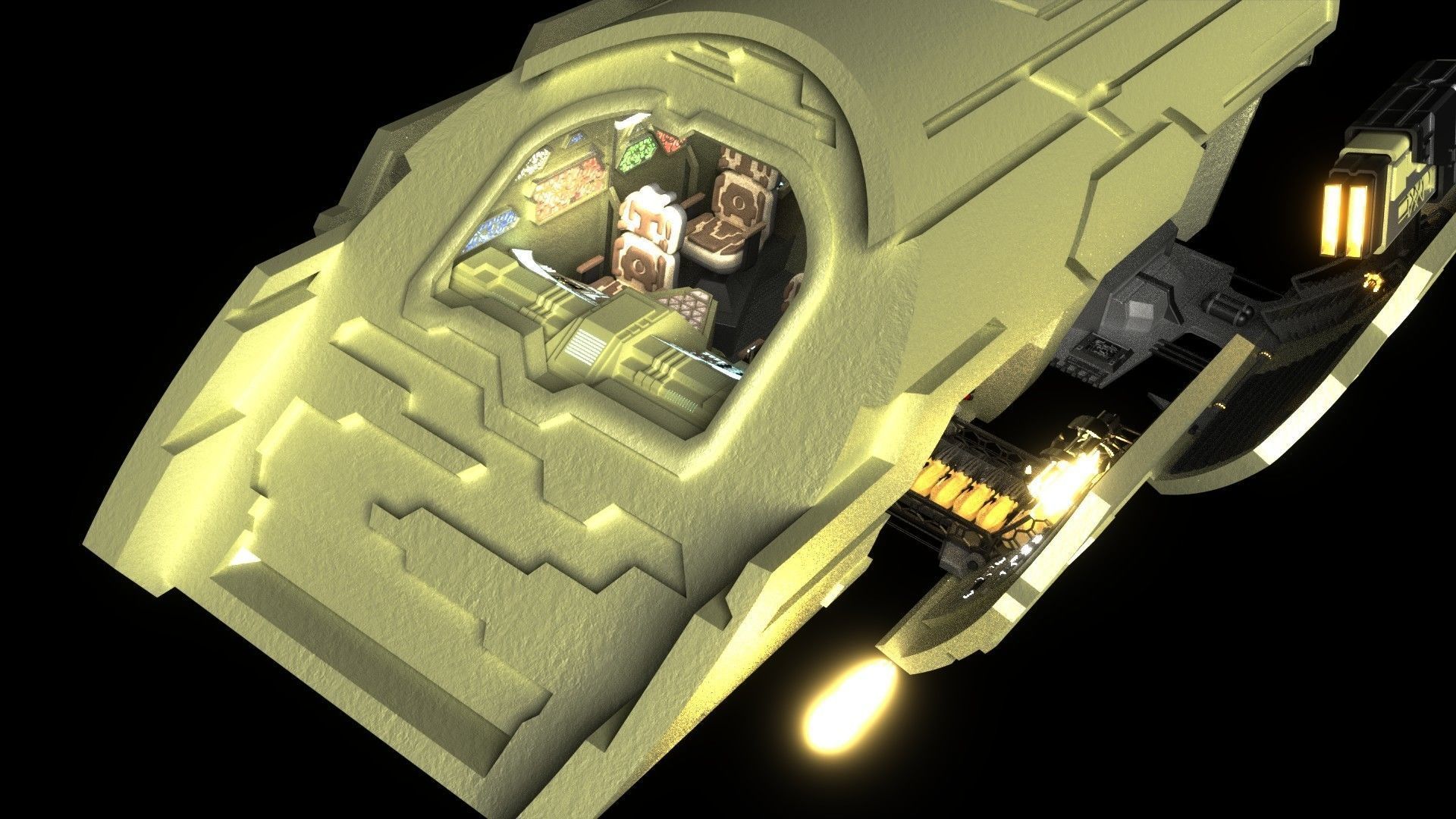 StarGate Atlantis Puddle Jumper 3D model_5