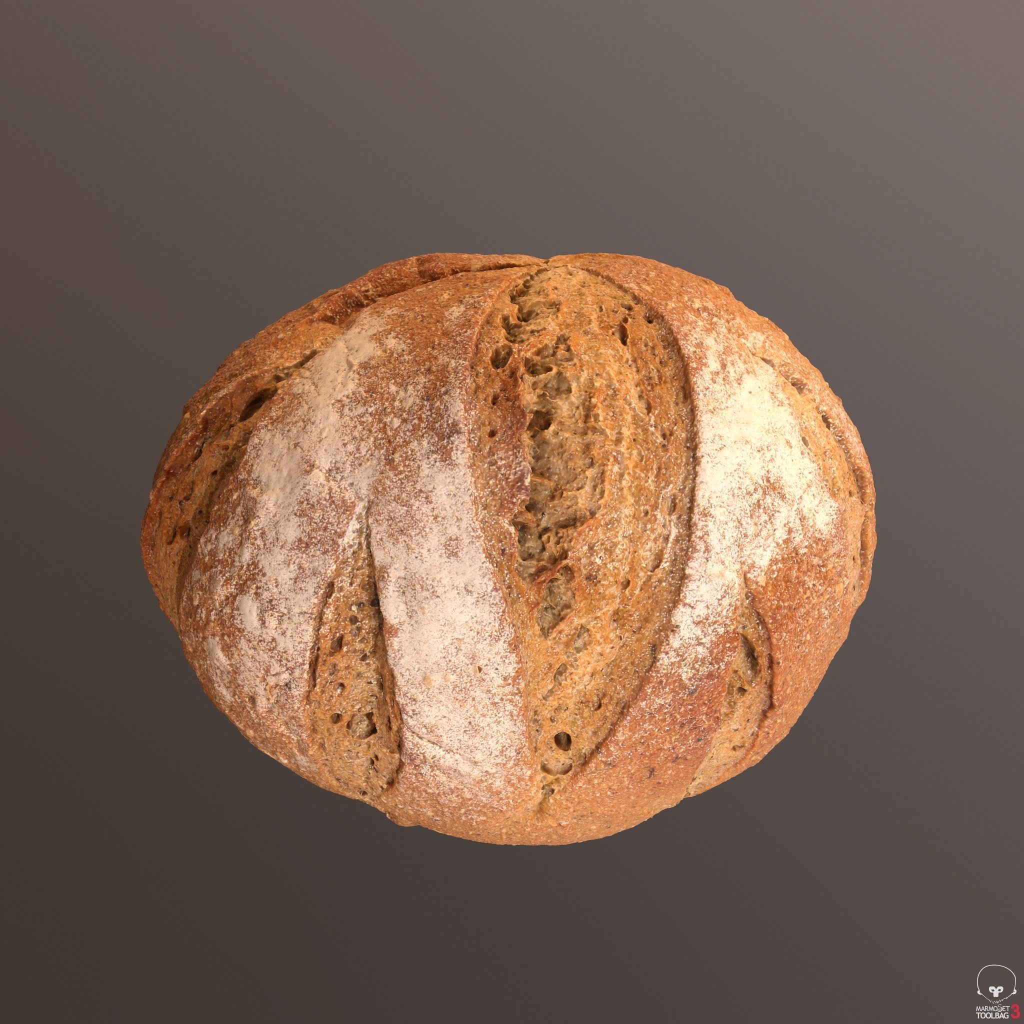 Tasty Bread 03 Low-poly 3D model_2