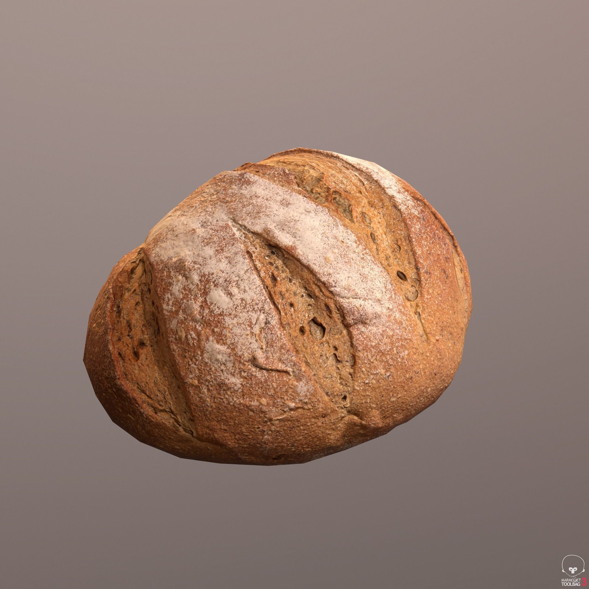 Tasty Bread 03 Low-poly 3D model_4