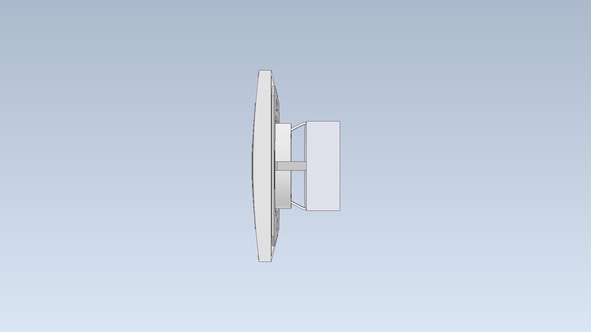 Electrical socket EKONOMIK WHITE 16A 230V Low-poly 3D model_3