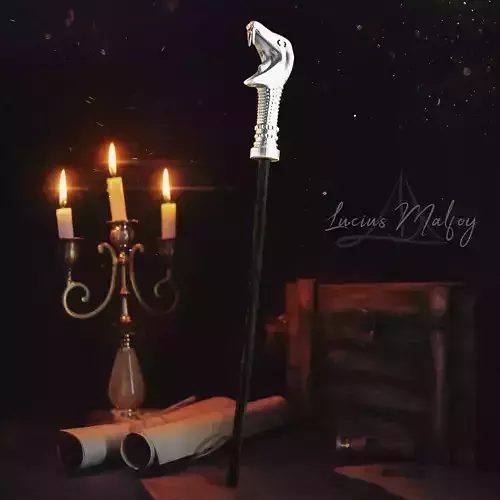 LUCIUS MALFOY WAND - HARRY POTTER 3D print model