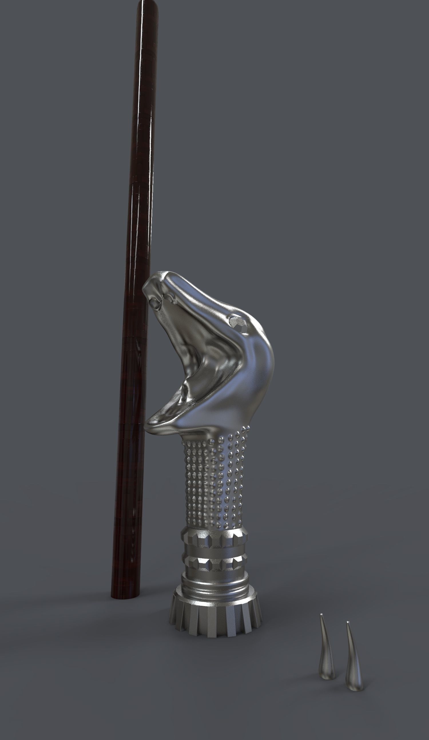LUCIUS MALFOY WAND - HARRY POTTER 3D print model_4