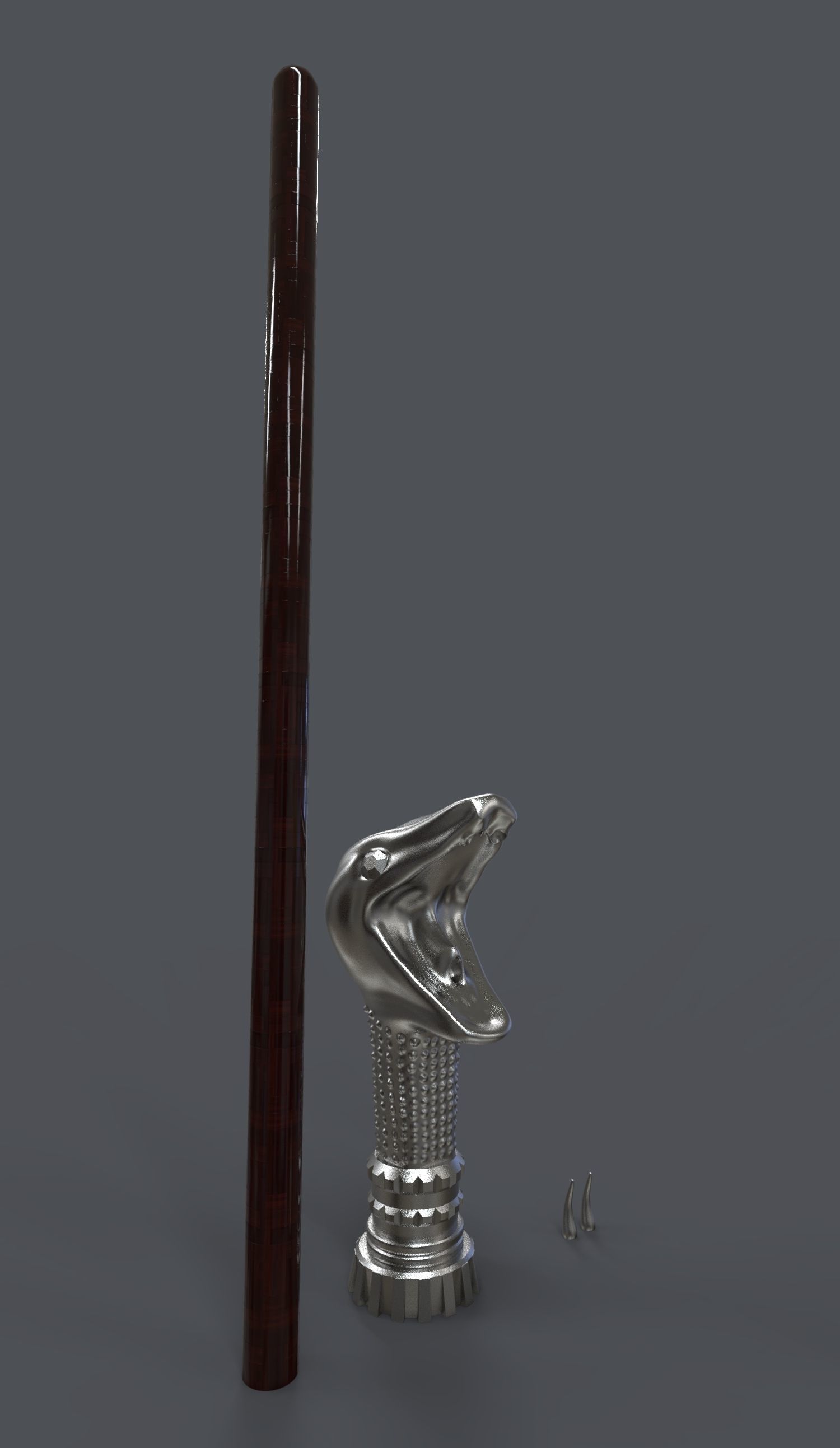 LUCIUS MALFOY WAND - HARRY POTTER 3D print model_5