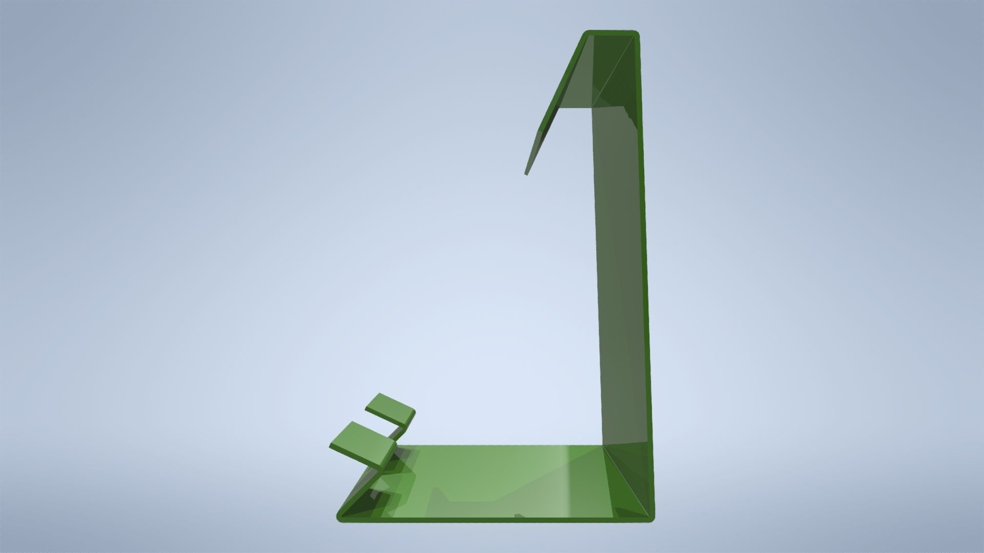Holder for tablet - lasercut Low-poly 3D model_13