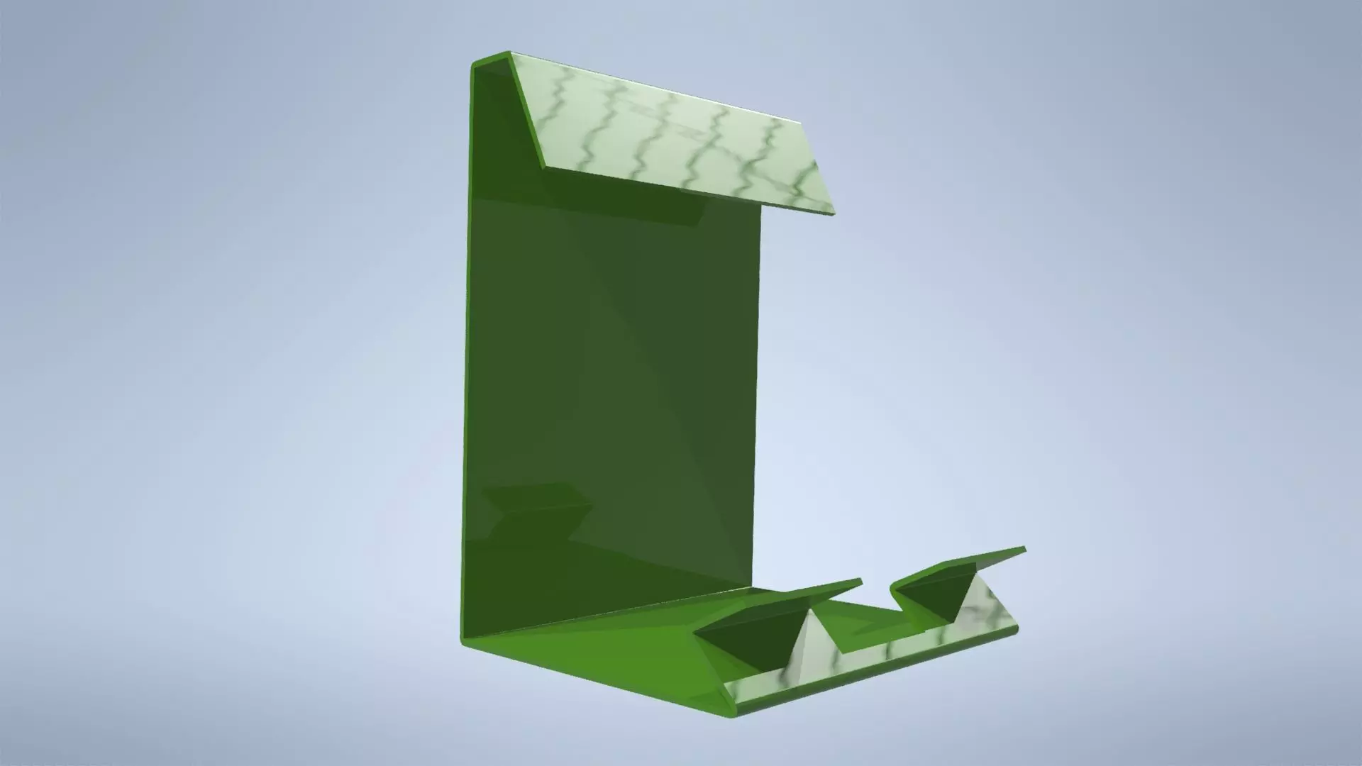 Holder for tablet - lasercut Low-poly 3D model_0